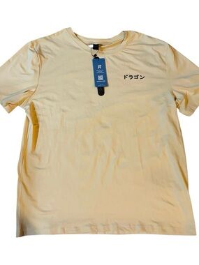 Romwe Sz L Men Graphic Tee shirt Brown